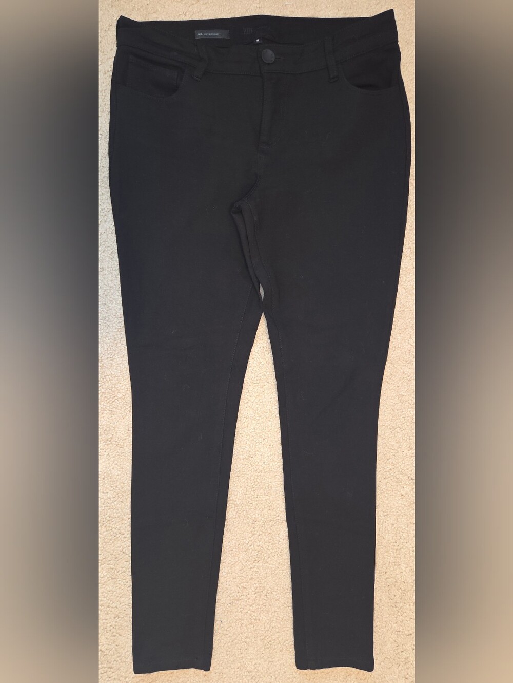 KUT from the Kloth Mia Toothpick Skinny Black Denim Jeans Size 8